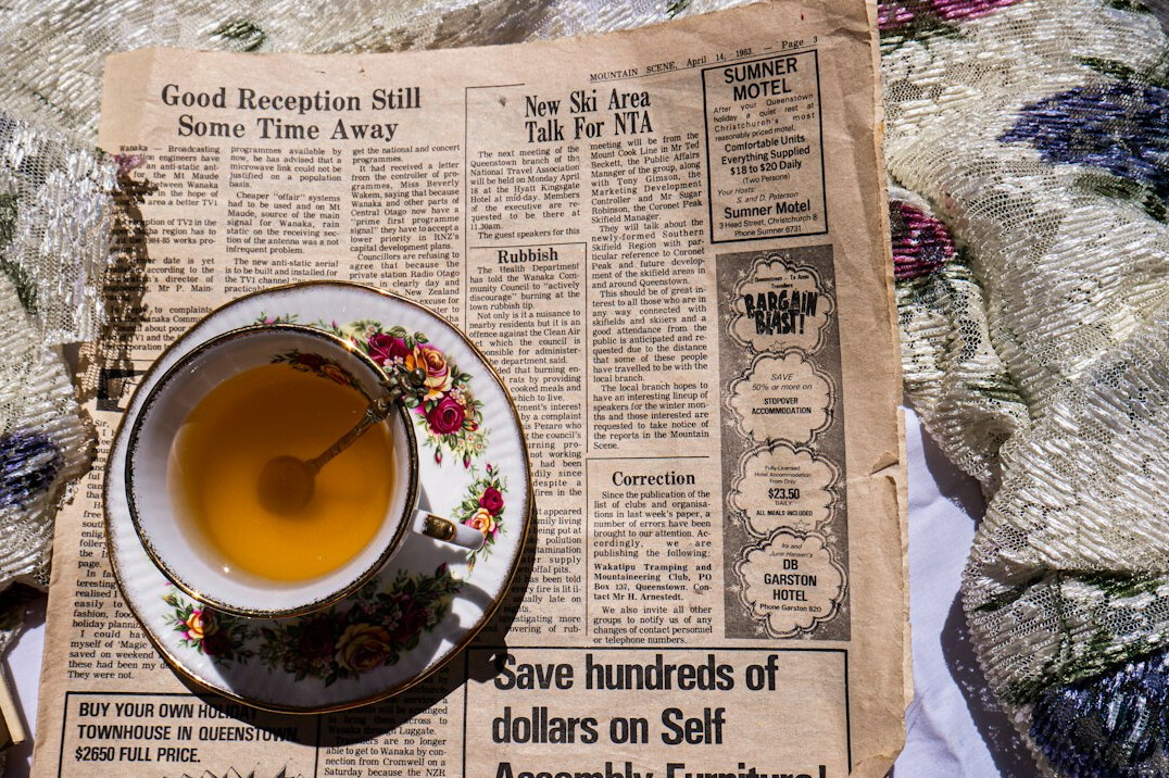 old newspaper clippings