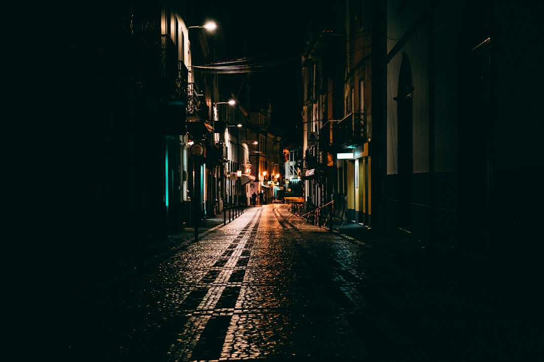 dark alley at night